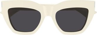 Saint Laurent SL759004 Square Full Rim Sunglasses - Ivory