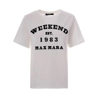 Max Mara T-Shirts, female, White, Size: XL T-shirt Tenue