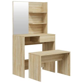 vidaXL Juego De Tocador Color Roble Sonoma 74,5x40x141 Cm Vidaxl