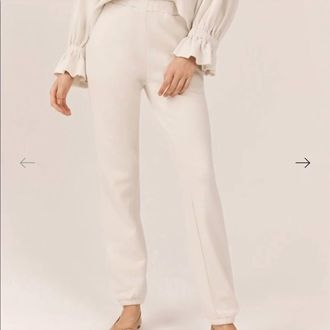 Something Navy Liv Sweatpants In Ivory