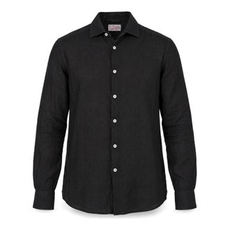MC2 Saint Barth Camicia - Heren - Overhemden - Zwart - Maat: S