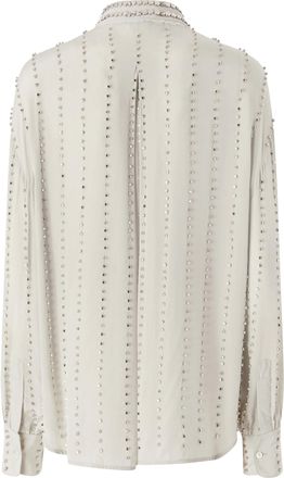 Pinko Womens Long Viscose Shirt Dove Grey