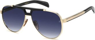 David Beckham DB 7169/S RHL/08 Mens Sunglasses Gold Size 62
