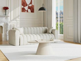Vente-Unique Tavolino in MDF Beige - ANTELADA