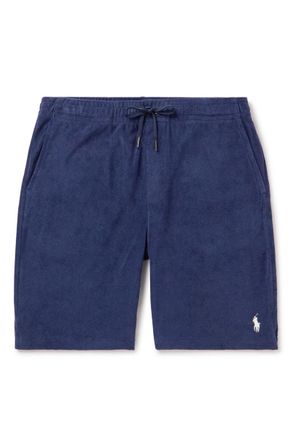 Polo Ralph Lauren Straight-Leg Cotton-Blend Terry Drawstring Shorts