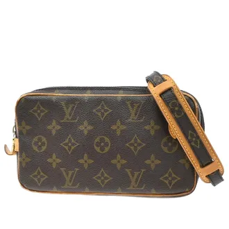 Louis Vuitton Pochette Marly Bandouliere Monogram Canvas Brown Canvas Handbag (Pre-Owned)
