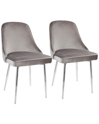 LumiSource Set Of 2 Marcel Dining Chairs