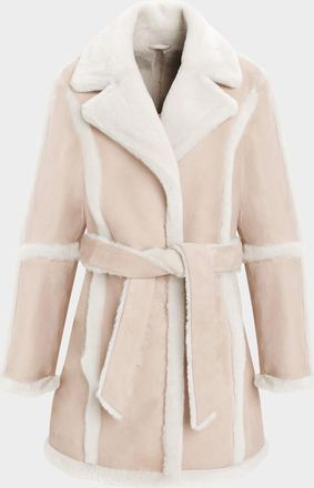 Gorski Merino Lamb Shearling Stroller with Belt