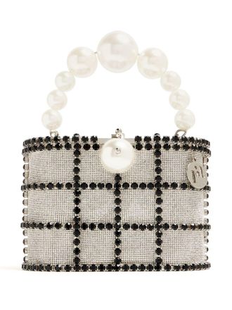 Rosantica Clutch Holli con cristalli - Nero