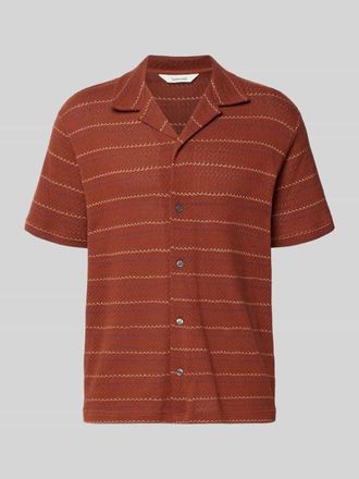 Selected Relaxed Fit Freizeithemd aus Baumwoll-Mix mit Viskose-Anteil Modell MARC in Rostrot, Gr&ouml;&szlig;e XXL