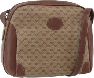 Gucci Pre-owned Plastic Cross Body Tas - Dames - Vintage Schoudertas - Beige - ONE Size - Vintage