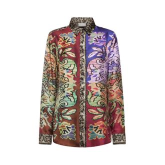 Pierre-Louis Mascia Aloe Camicia a Maniche Lunghe - - Blouses & Shirts - Donna - Multicolore - L