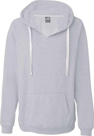 J. America Women´s Sueded V-Neck Hooded Sweatshirt