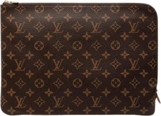 Louis Vuitton Pre-owned Etui Voyage MM - Dames - Vintage Clutch - Bruin - ONE Size - Vintage