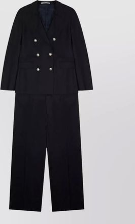 Tagliatore long sleeve double breasted wide leg trousers