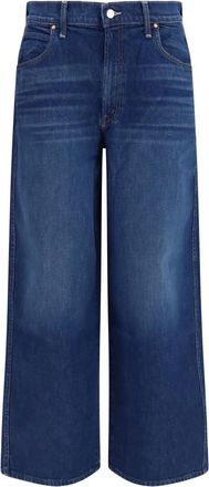 Mother Dark Blue Tapered Low Rise Jeans