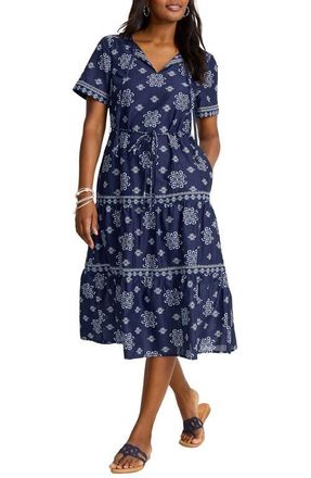 Tommy Bahama Coastal Tiles Print Dress in Coastline at Nordstrom, Size X-Small