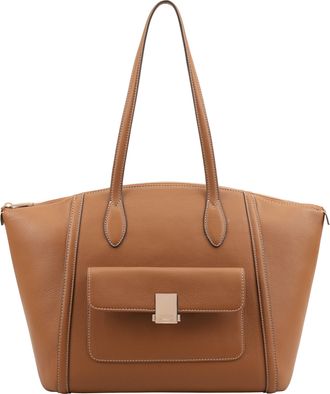 Paul Costelloe Womens Shiriya Leather Shoulder Bag - Brown - One Size