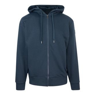 Colmar Blauwe Hoodie Lente Gewicht Ritssluiting - Heren - Vesten met rits - Blauw - S - Katoen - Hoodies & sweatvesten