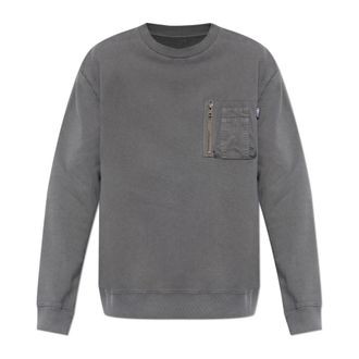 Maison Margiela Sweatshirts, male, Gray, Size: XL Sweatshirt With Pocket