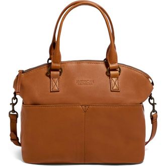 American Leather Co. Carrie Dome Satchel in Saddle Smooth at Nordstrom Rack