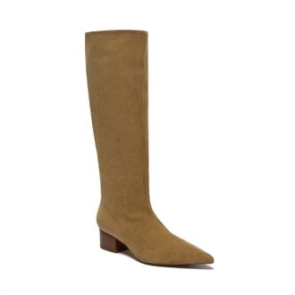 Silent D Womens Kaias Suede Tall Boots In Taupe
