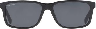 Ferragamo Salvatore Ferragamo Dark Grey Rectangular Mens Sunglasses SF938S 962 57