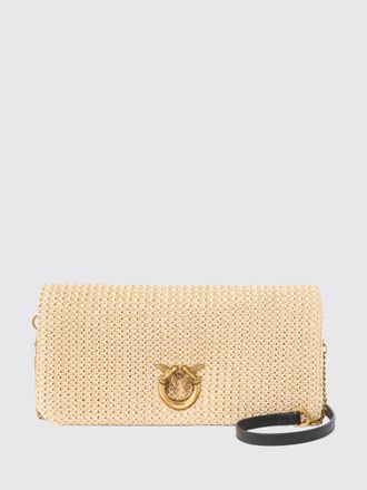 Pinko Clutch Love Bag Click Soft Horizontal Classic Pinko in rafia