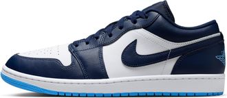 Nike Jordan Mens Air Jordan 1 Low Shoes in Blue | 553558-404