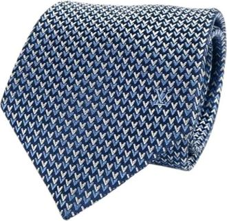 Louis Vuitton Pre-owned Accessories, male, Blue, Size: ONE SIZE Pre-owned Cravat