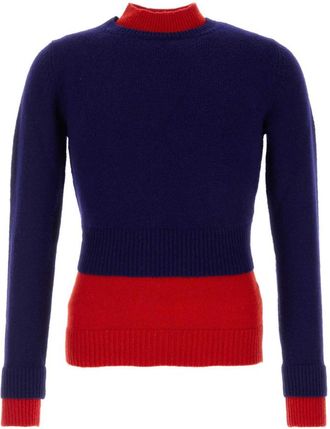 Jil Sander Navy Blue Knitted Sweater