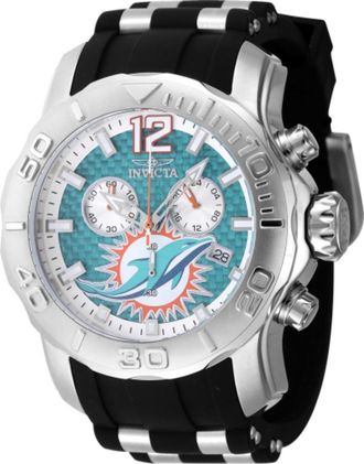 Invicta NFL Miami Dolphins Chronograph GMT Quartz Mens Watch 48004