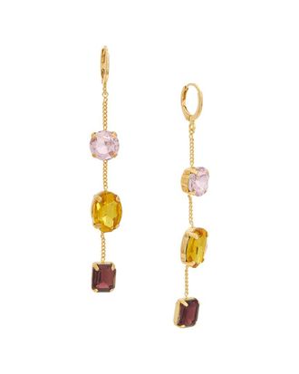 Petit Moments 18K Plated Cz Drop Dangle Earrings