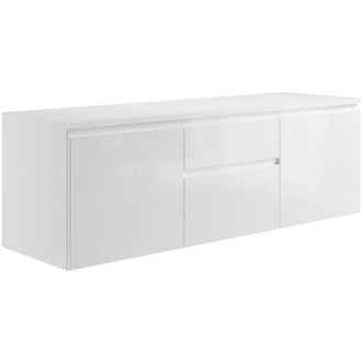 Vente-Unique Mobile sotto lavabo sospeso 150 cm Bianco - JIMENA II