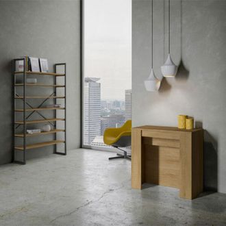 Itamoby Consolle allungabile 90x48/296 cm Venus Quercia Natura allunghe interne