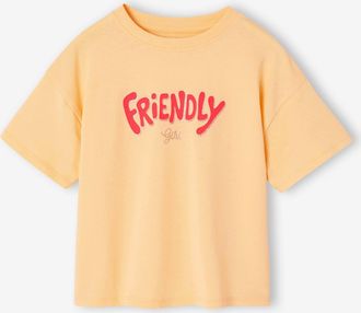 Vertbaudet Bedrucktes T-Shirt f&uuml;r M&auml;dchen hellgelb