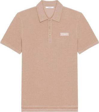 Givenchy Polo Shirts, male, Beige, 2XL, Branded Piquet Polo