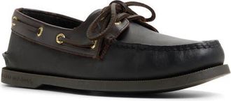 Sperry Top-Sider Authentic Original 2-Eye Boat Shoe in Black/Brown at Nordstrom, Size 10.5