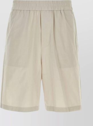 Ami cotton elasticated waist bermuda shorts