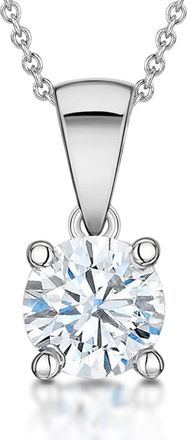 The Diamond Store Chloe 1.00ct Lab Diamond Solitaire Necklace in Platinum F/VS1