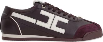 Elisabetta Franchi Leren sneakers - Rood