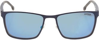 Carrera Grey Blue Mirror Rectangular Mens Sunglasses CARRERA 8046/S 0PJP/XT 54