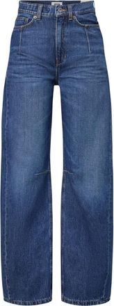 Drykorn Liable 10 - Dames - Loose Fit Jeans - Blauw - W27 L34 - Katoen - Jeans