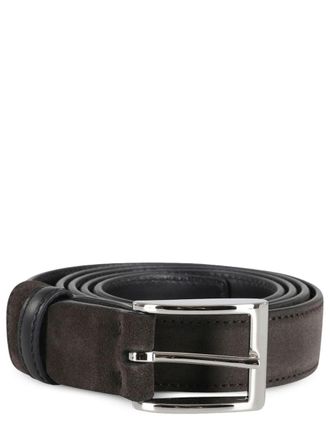 Hogan Black Suede Calfskin Belt