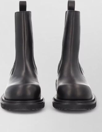 Rick Owens beatle ankle boots chunky sole elastic