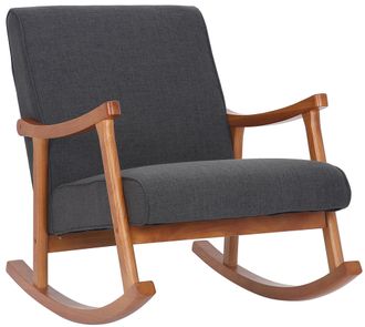 Clp Sill&oacute;n Mecedora Morelia Gris Oscuro