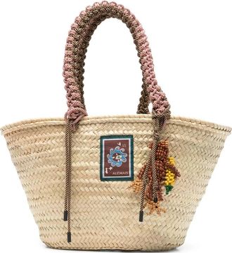 Alemais Macrame Maxi Basket - Dames - Handtassen - Beige - ONE Size - Polyester - Tassen