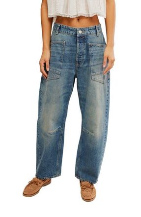 Free People Minimalist Moxie Barrel Jeans in High Hopes at Nordstrom, Size 26
