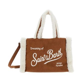 MC2 Saint Barth Colette Shearling Handtas - Dames - Tassen - Bruin - Maat: ONE Size Synthetisch