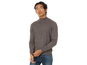 Faherty Movement 1/4 Zip Sweater Mens Sweater Walnut Creek Heather : 2XL, Cotton/Polyester